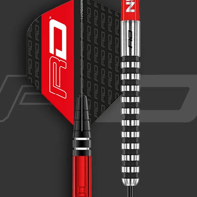 Juego Dardos Red Dragon Juego De 3 Dardos Red Dragon Clarion Black - 90% Tungsteno, 20g (soft Tip), Con Vástagos Y Paletas - Precisión Profesional Dardos 20g Softip Paletas Vástagos