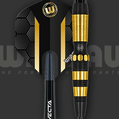 Fléchettes Winmau Simon Whitlock Brass - Set De 3 Fléchettes Pointe Acier 24g Avec Flights Et Shafts