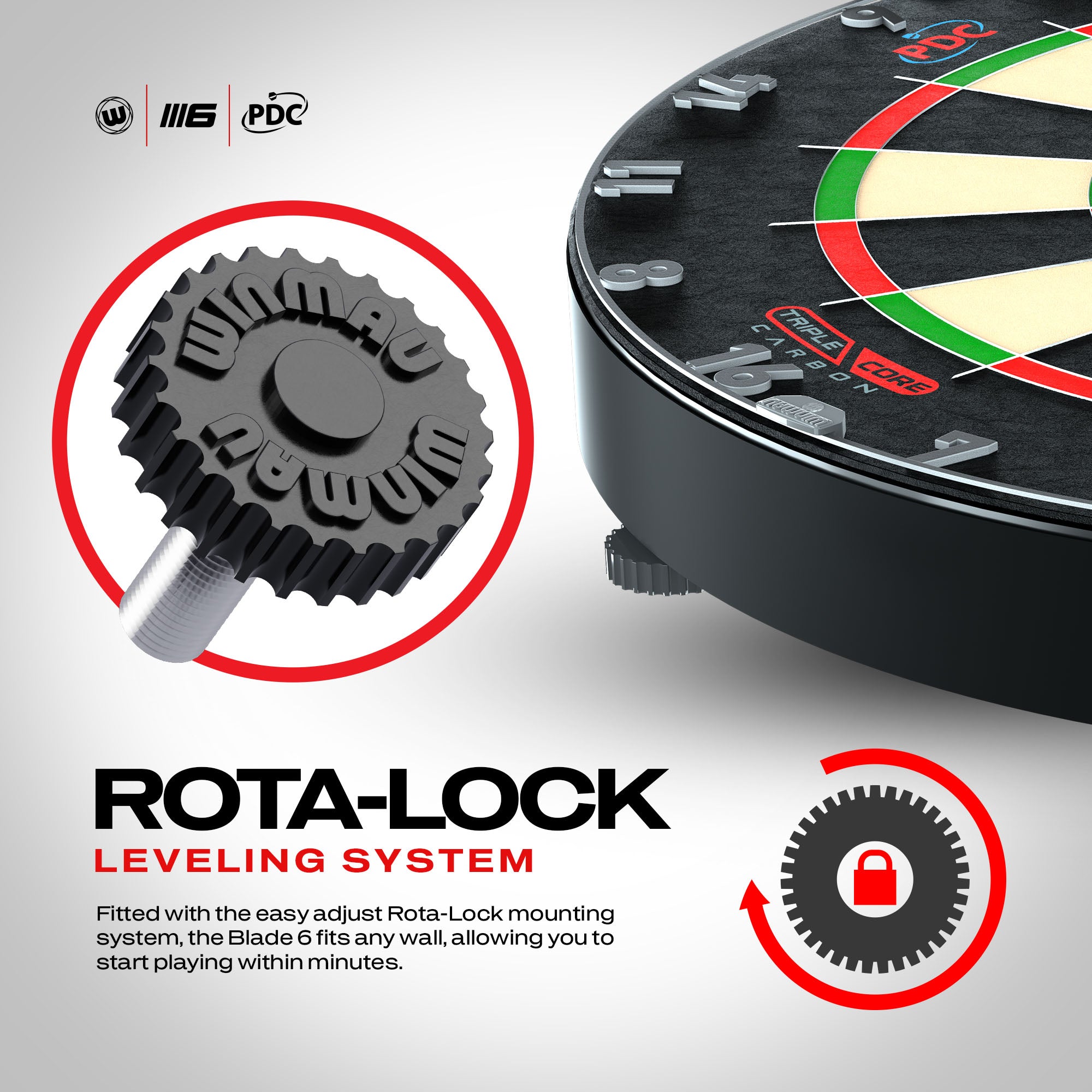 Winmau Blade 6 Triple Core Dartboard - Official PDC