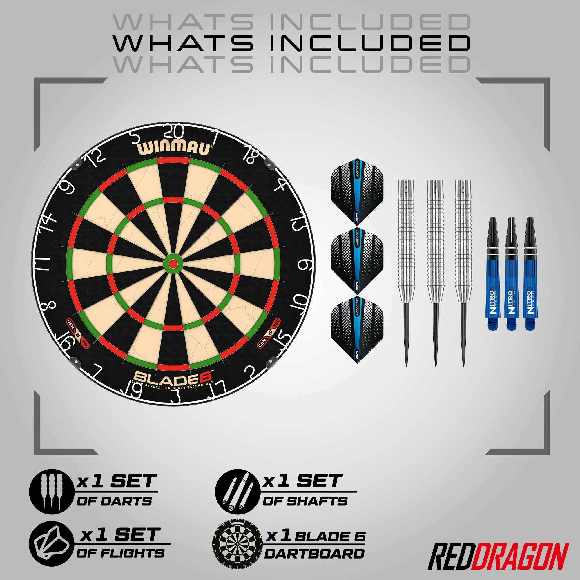 Winmau Blade 6 & Razor Edge Original - 28g Darts