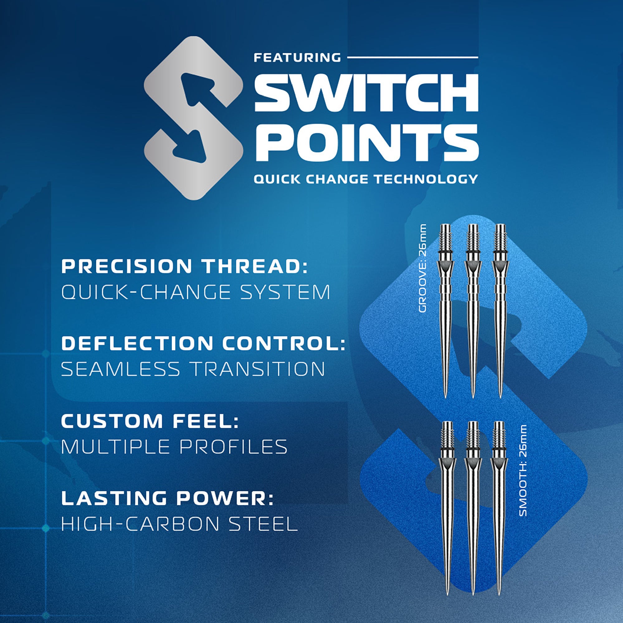 Lunaris Switch Point Darts - Tapered