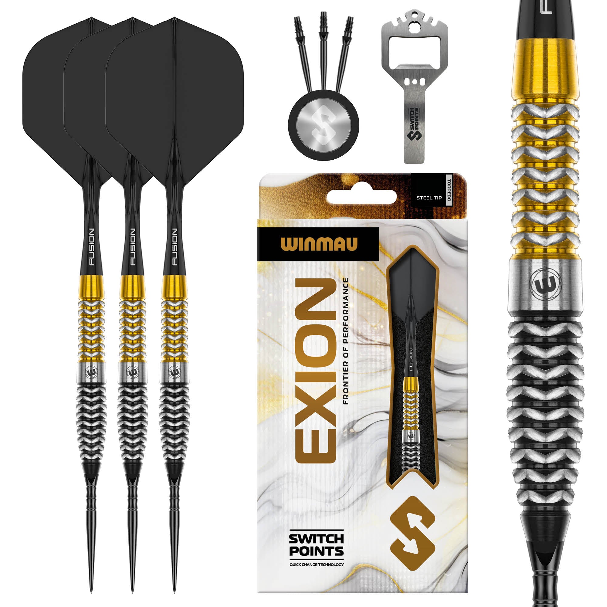 Winmau Exion 90% Switch Point Darts | Torpedo