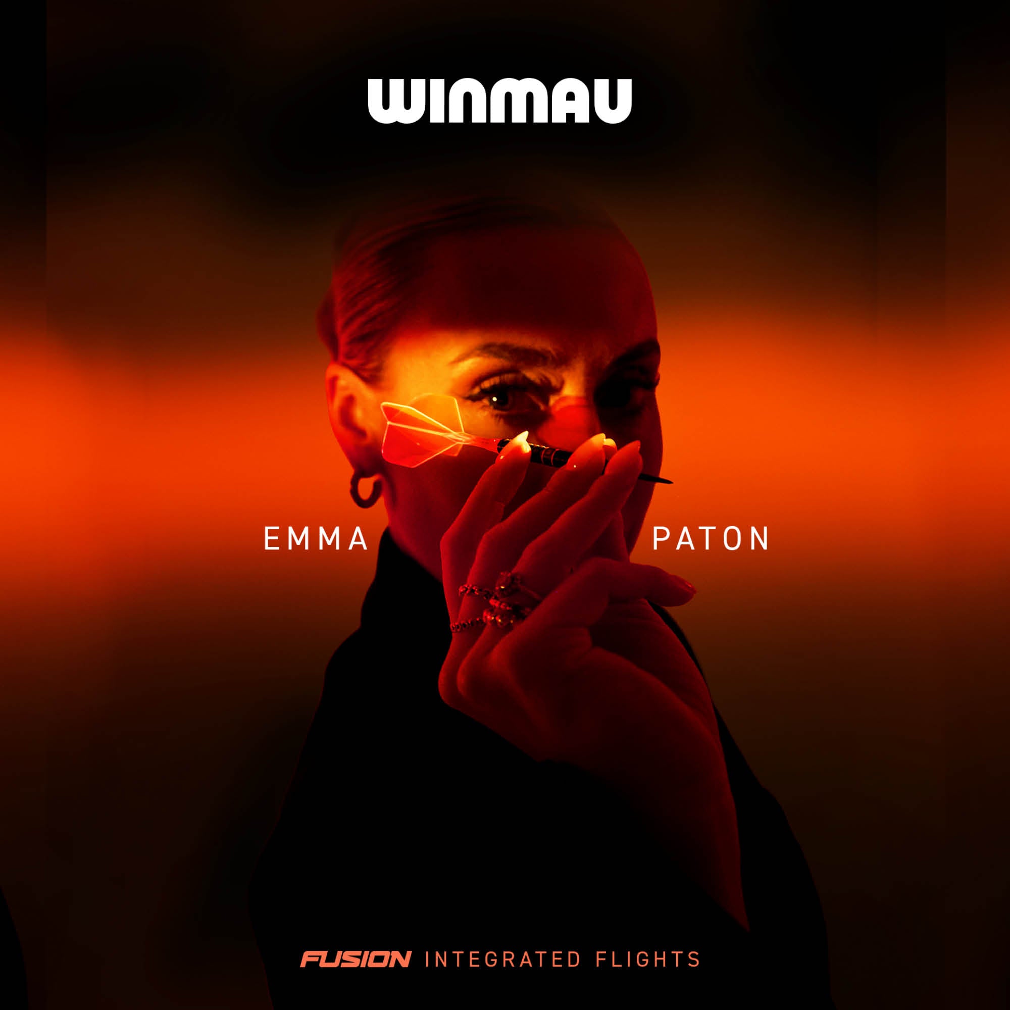 Emma Paton edition Winmau dart set, with Fusion integrated flights