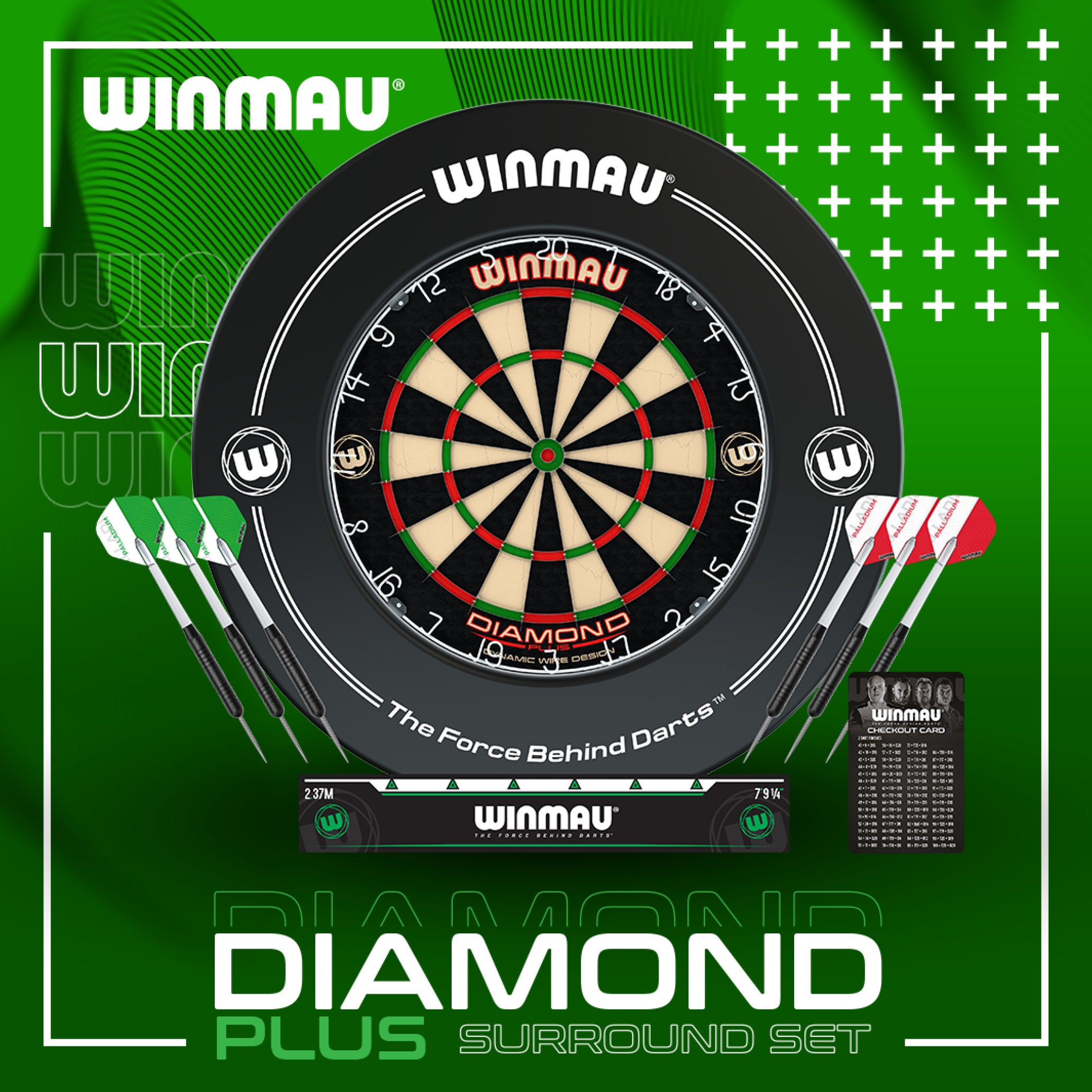 Professional Diamond Plus Dartboard Surround Set