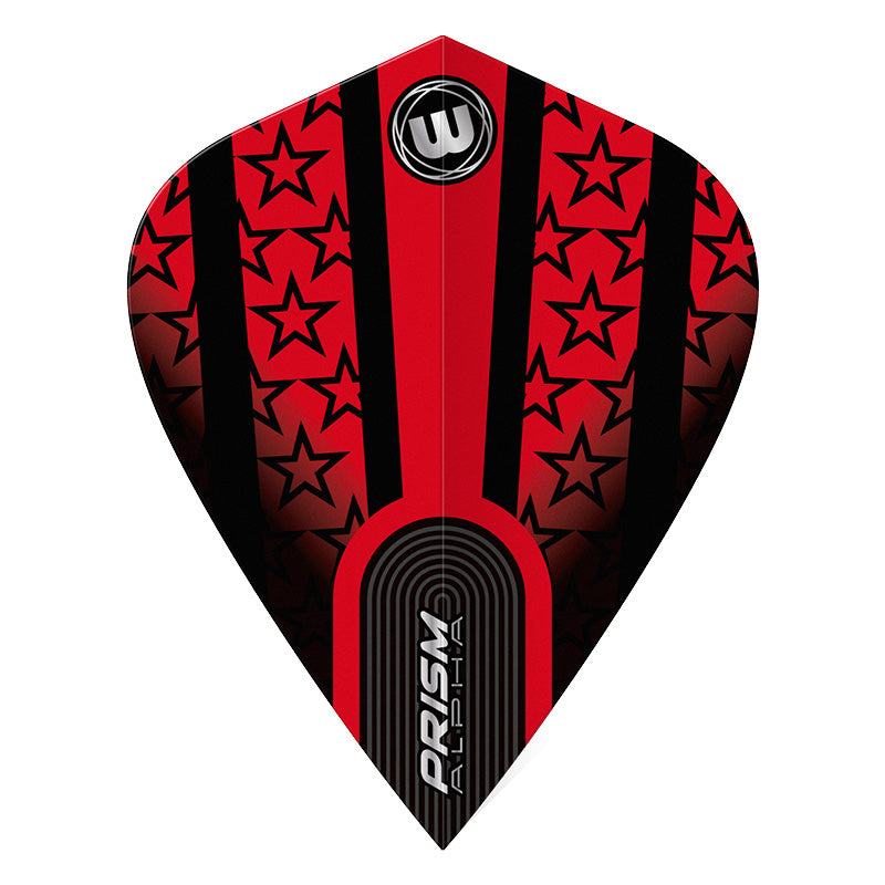 Red & Black Stars Prism Alpha Kite