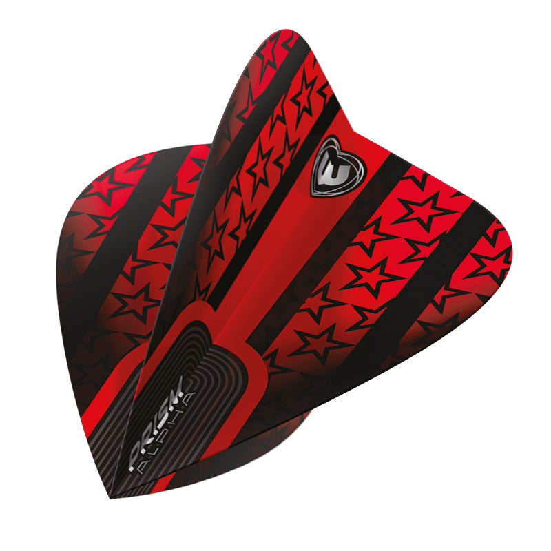 Red & Black Stars Prism Alpha Kite