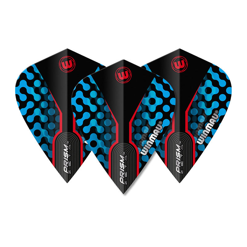 Blue, Black & Red Prism Zeta Kite