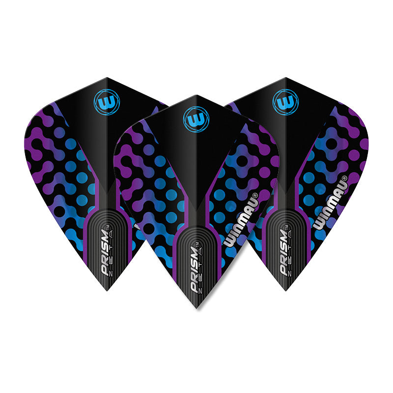 Blue, Black & Purple Prism Zeta Kite