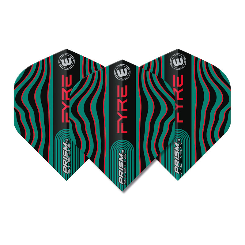 Black, Turquoise & Red Prism Alpha Standard