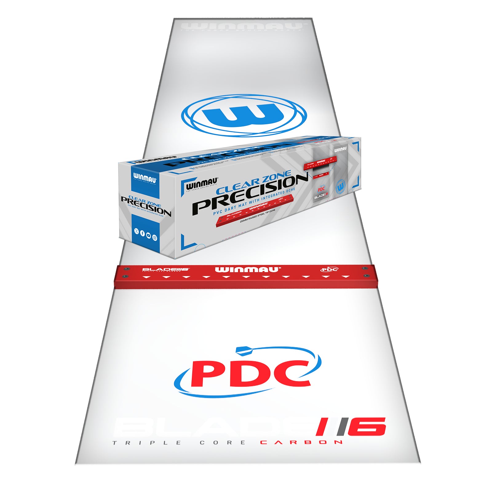 Clearzone PVC Dart Mat with Integrated Oche