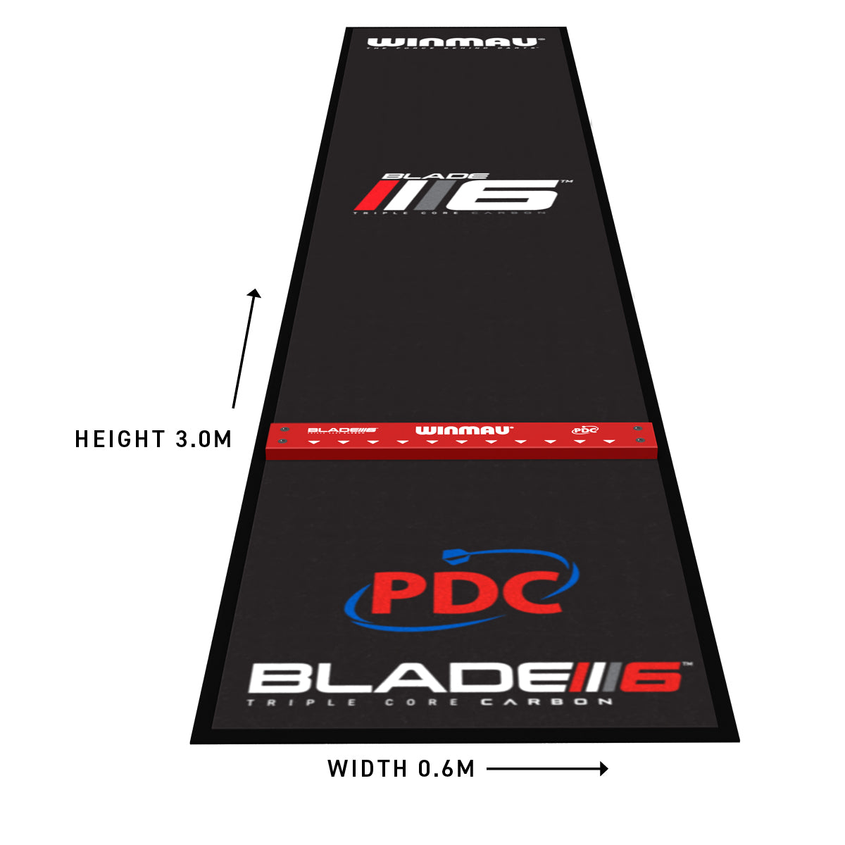 Pro Zone Precision Blade 6 Soft Feel Dart Mat & Integrated Oche