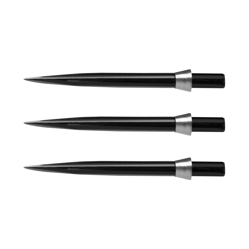 Red Dragon Specialist Dart Points - Black Standard 32mm with Silver Trident