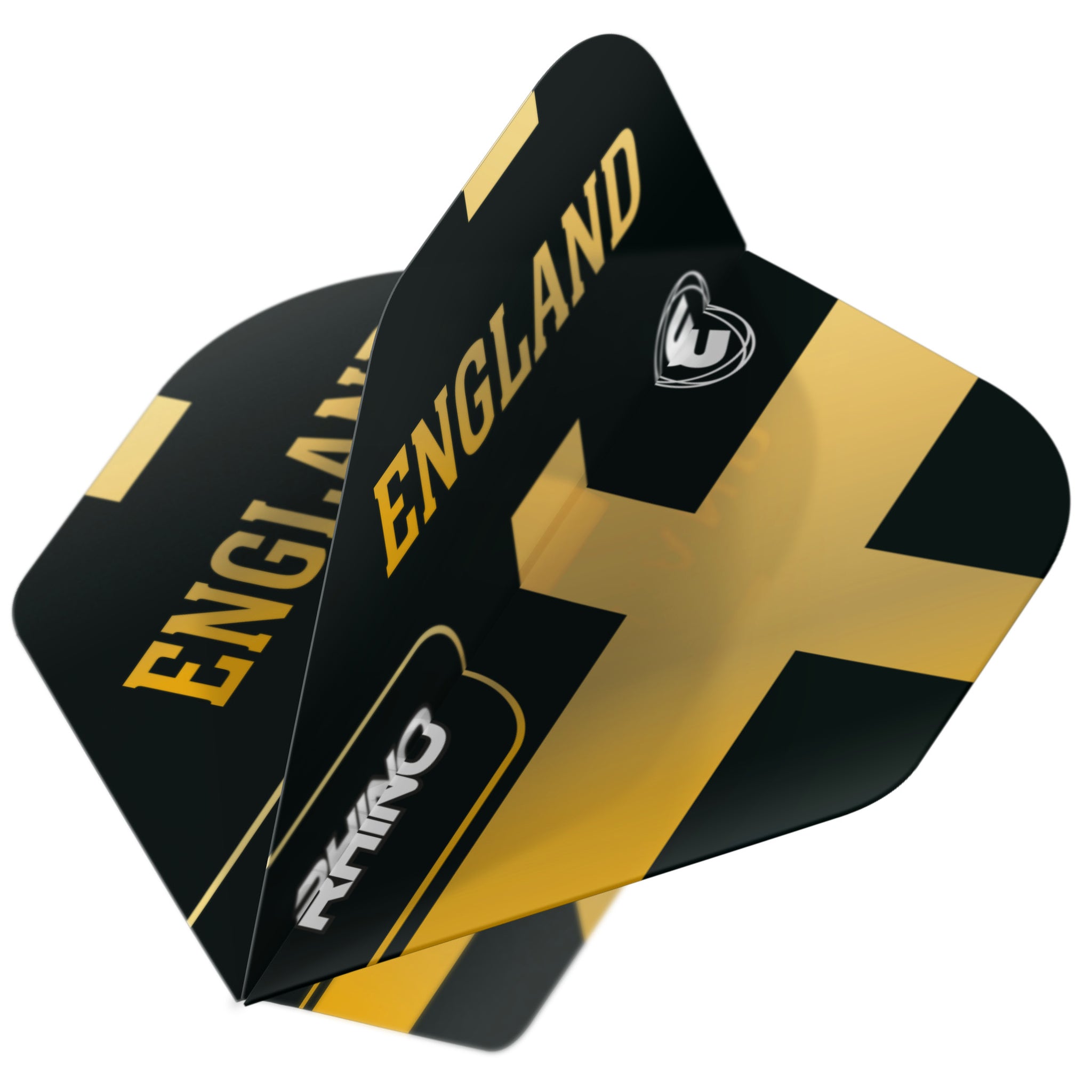 Winmau Rhino Black & Gold England Dart Flights Red Dragon Darts