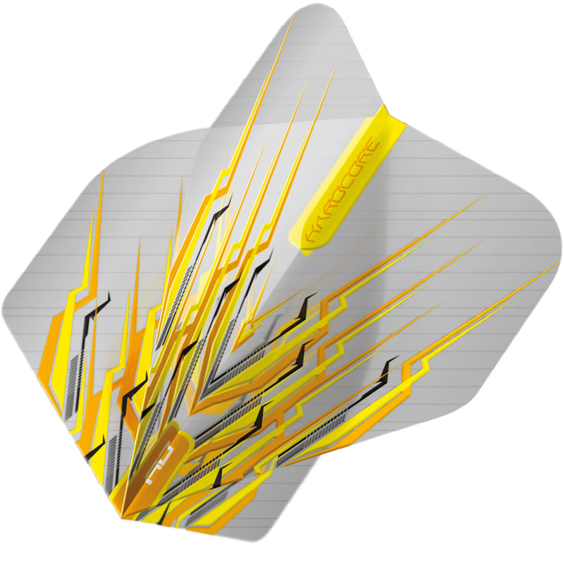 Hardcore Yellow Mohawk Dart Flights Red Dragon Darts