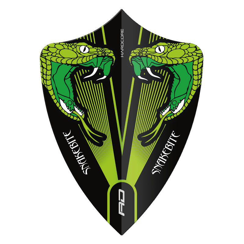 F6798_FREESTYLE PETER WRIGHT SNAKEBITE GREEN TRANSPARENT DART FLIGHT3