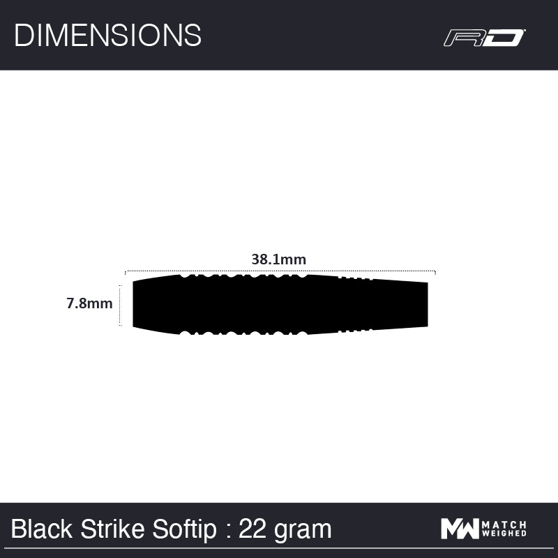 Peter Wright Black Strike Soft Tip