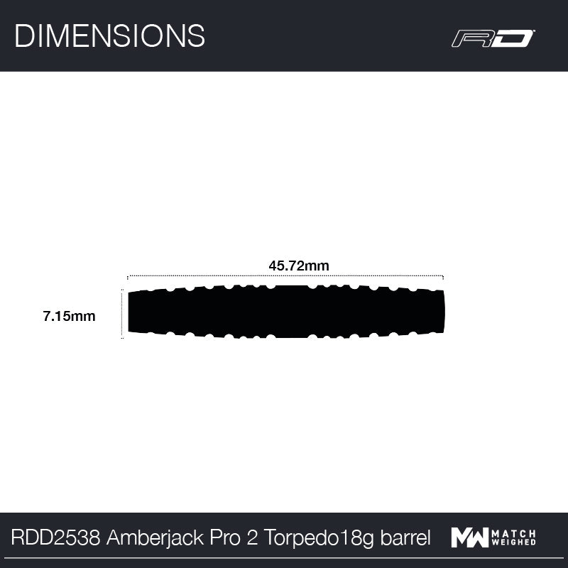 RDD2538 Amberjack Pro (Barrel 2 Torpedo) 18g barrel - Image 7