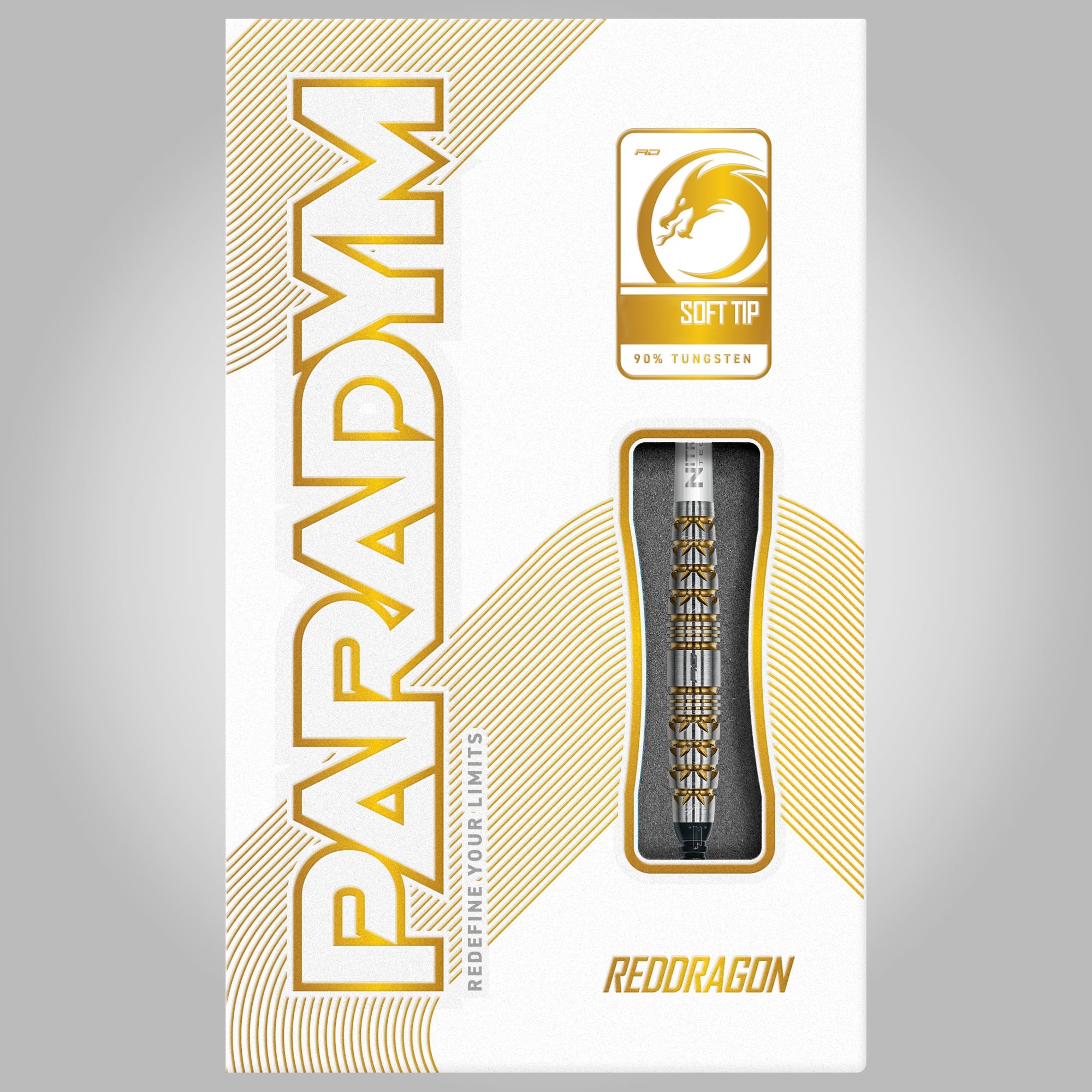 Red Dragon Paradym Soft Tip Darts – Gold & Silver Torpedo