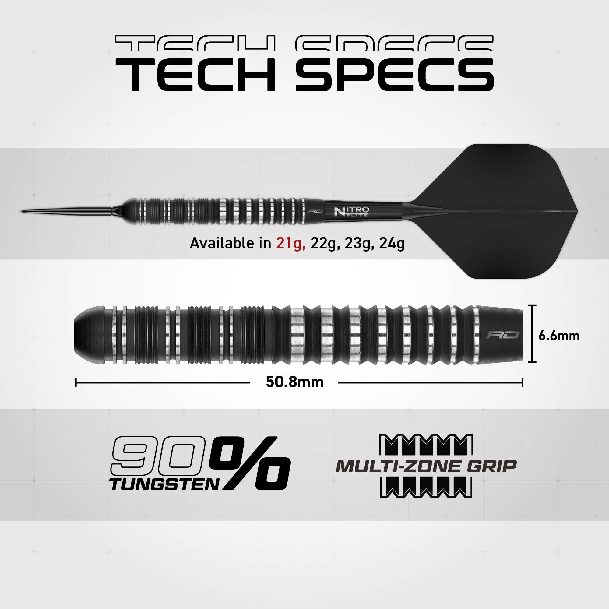 Sable 01 90% Switch Point Darts | Parallel