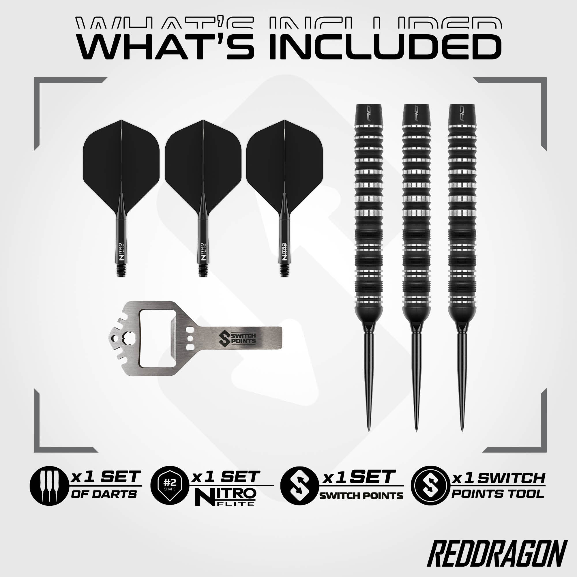 Sable 01 90% Switch Point Darts | Parallel