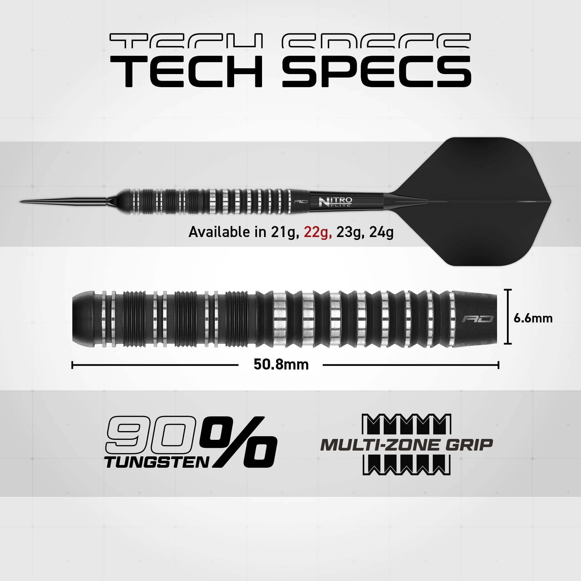 Sable 01 90% Switch Point Darts | Parallel