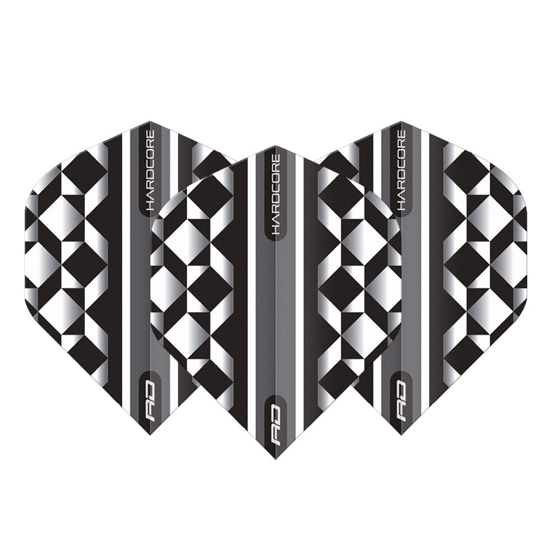 White & Black Geometric Hardcore Radical Standard