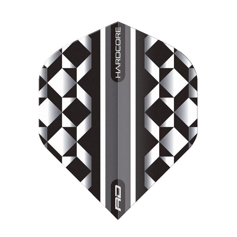 White & Black Geometric Hardcore Radical Standard
