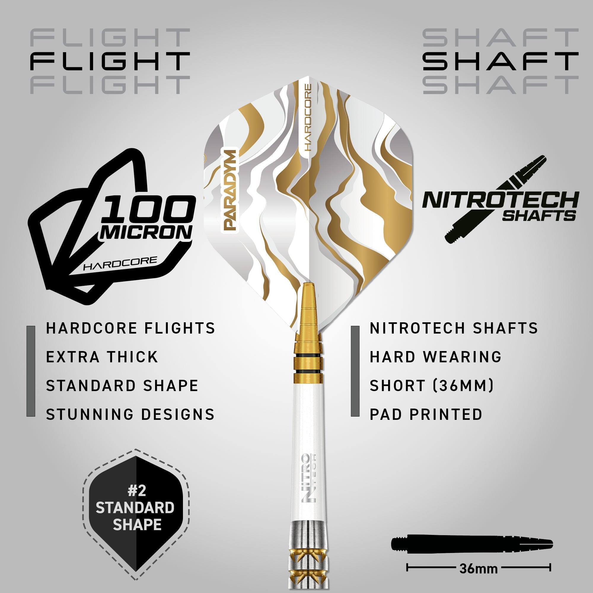 Red Dragon Paradym Darts – Gold & Silver Parallel