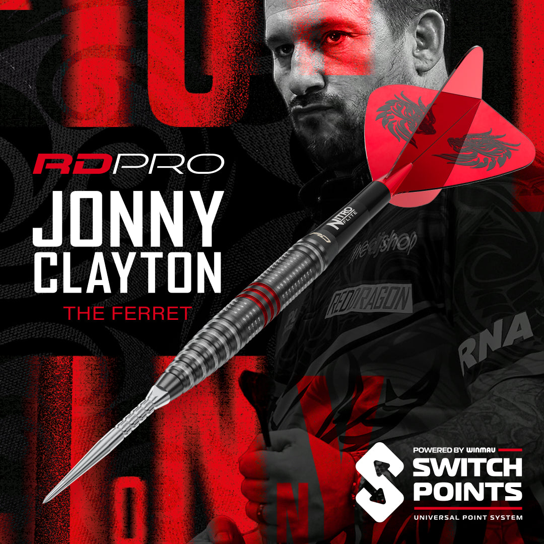 Jonny Clayton RD-PRO 90% Switch Point Darts