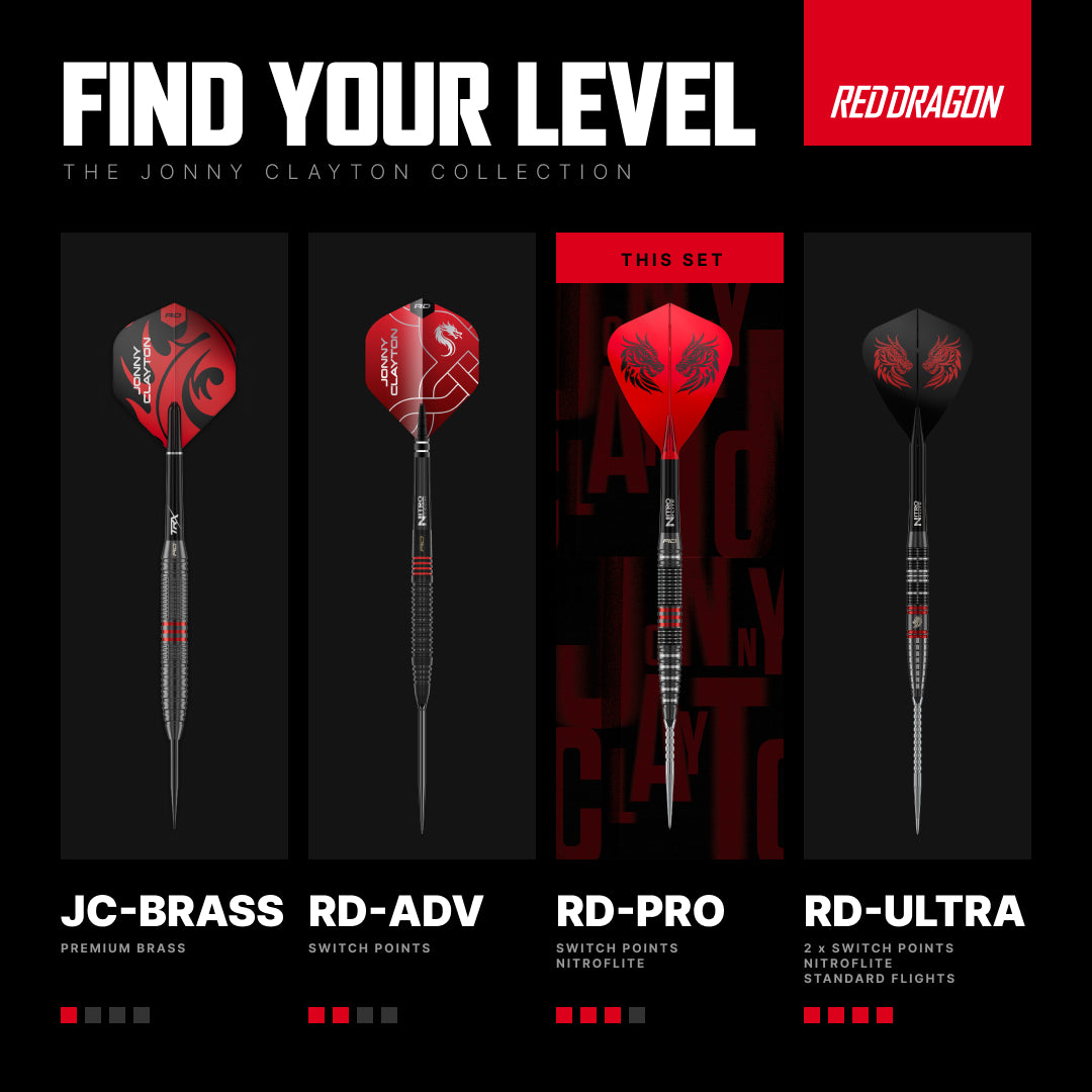 Jonny Clayton RD-PRO 90% Switch Point Darts