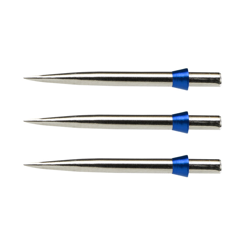 Red Dragon Specialist Dart Points - Silver Effect Standard 32mm with Blue Trident