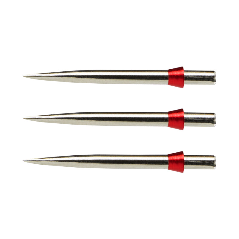 Red Dragon Specialist Dart Points - Silver Effect Standard 32mm with Red Trident