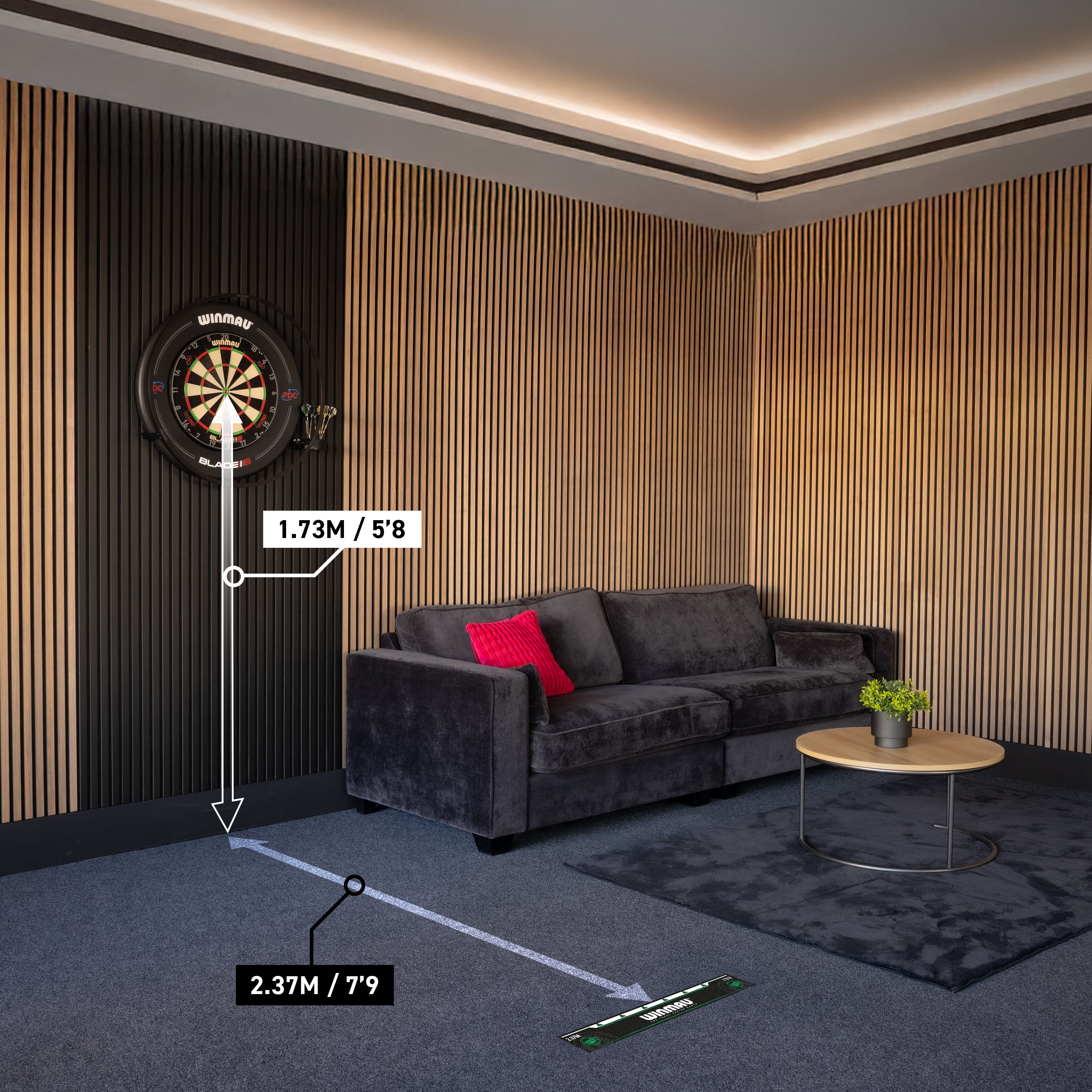 Winmau Green Oche Line