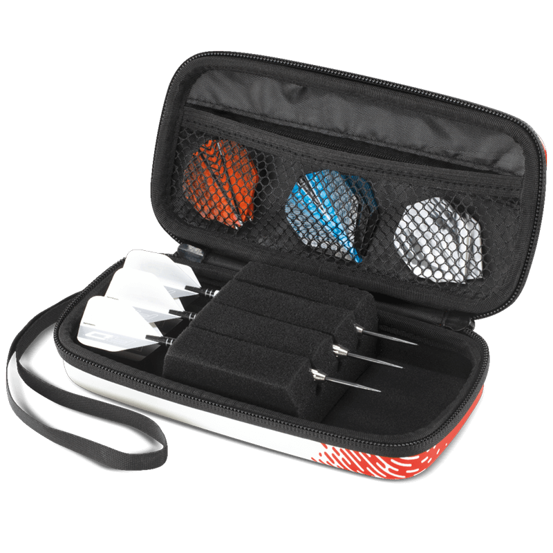 Monza Red and White Dart Case