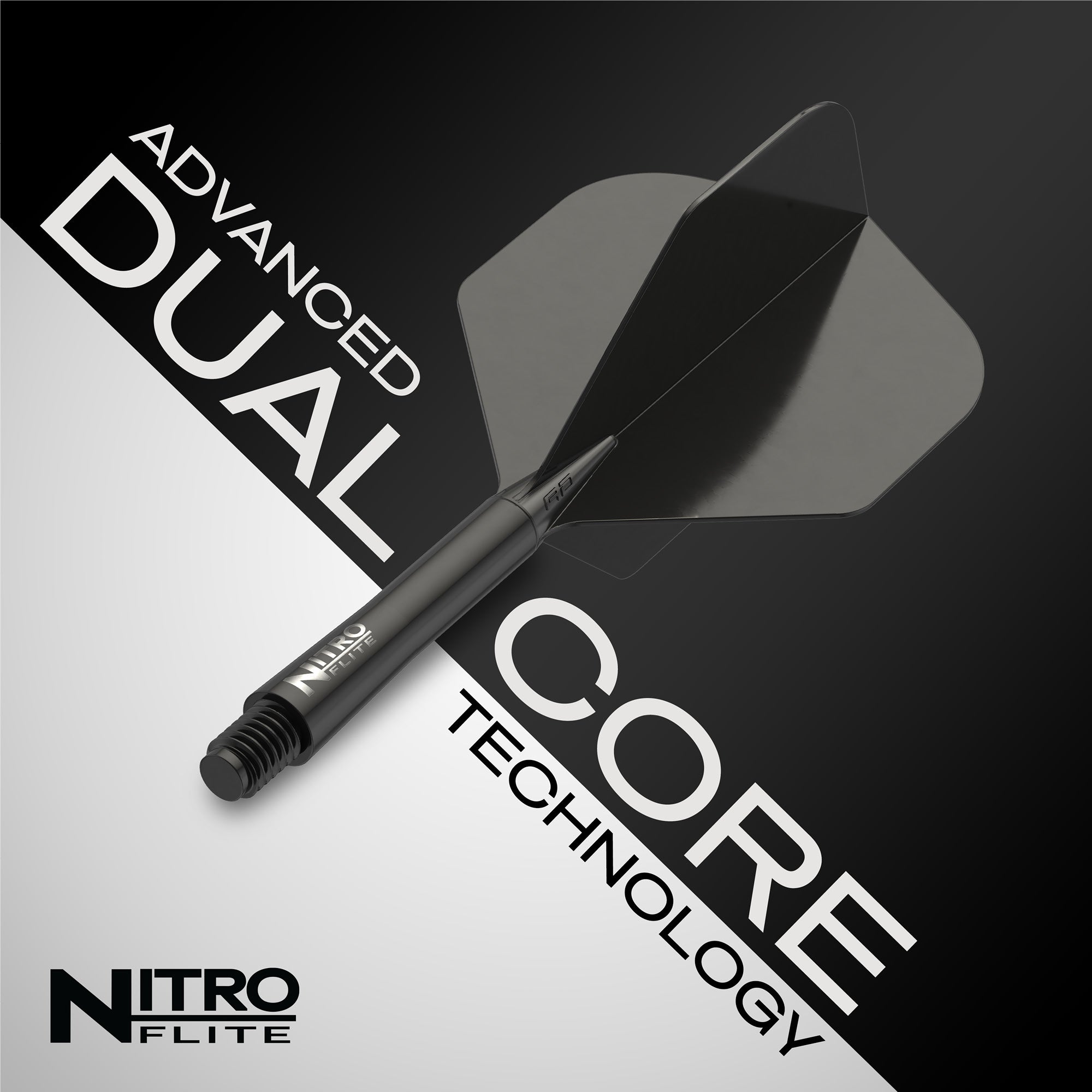Nitro Flite -  Integrated Flight and Shaft Black & Black