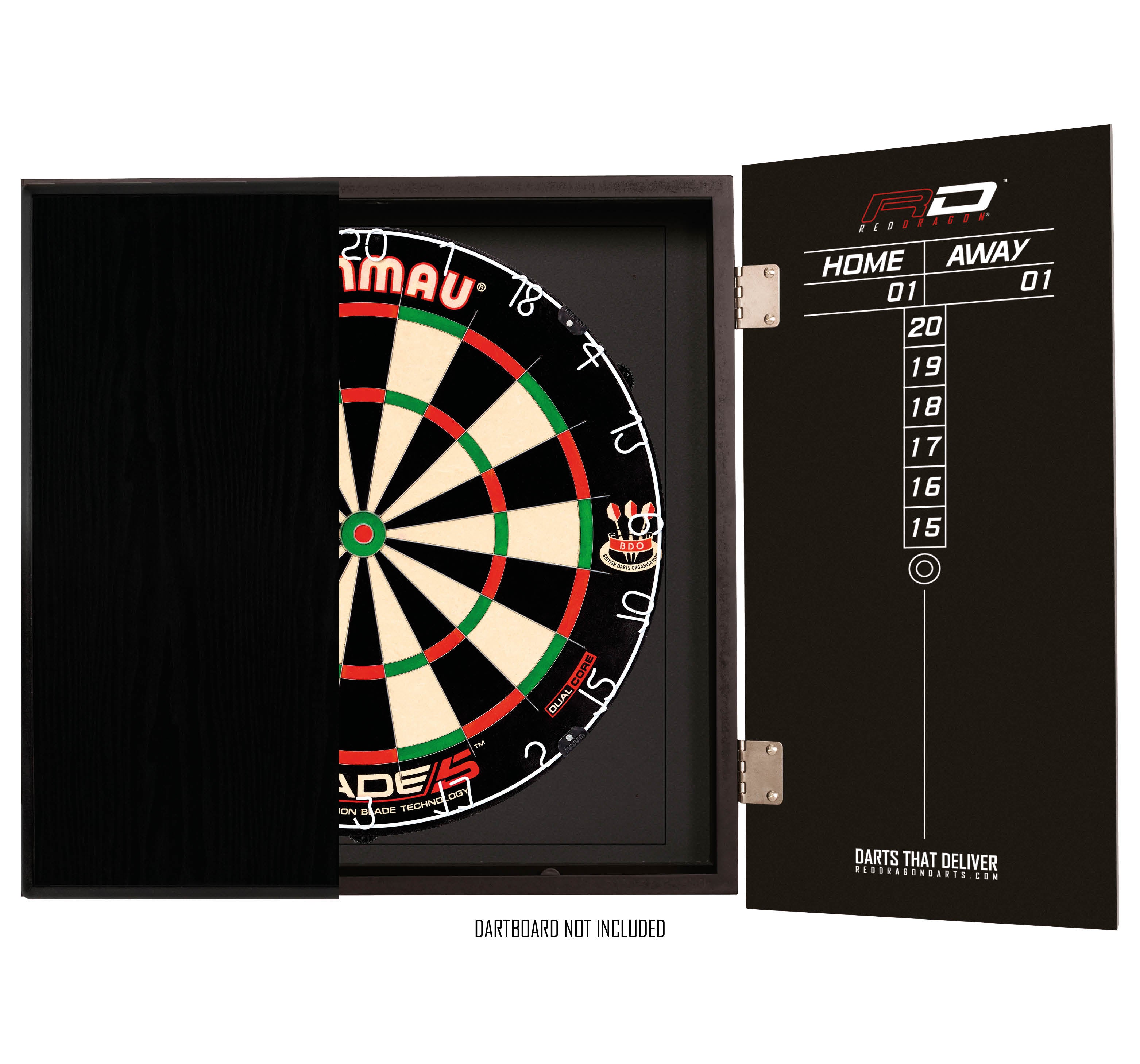 Z0094 - Red Dragon Square Black Cabinet Inside