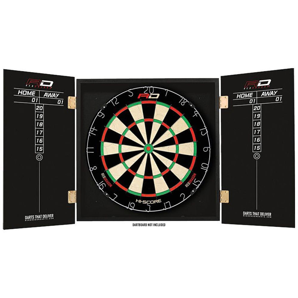 Red Peter "Snakebite" Wright Dartboard Cabinet