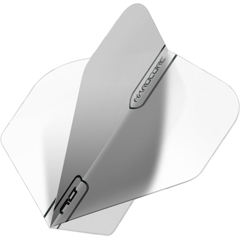 Mission Shades Dart Flights - Slim Plain Tough 100 Micron, 1 Set (3 Flights), White
