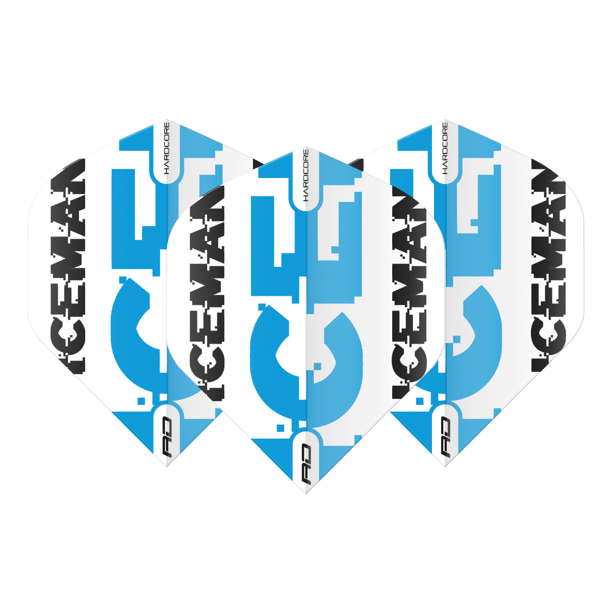 Hardcore Gerwyn Price - White & Blue Logo Flights