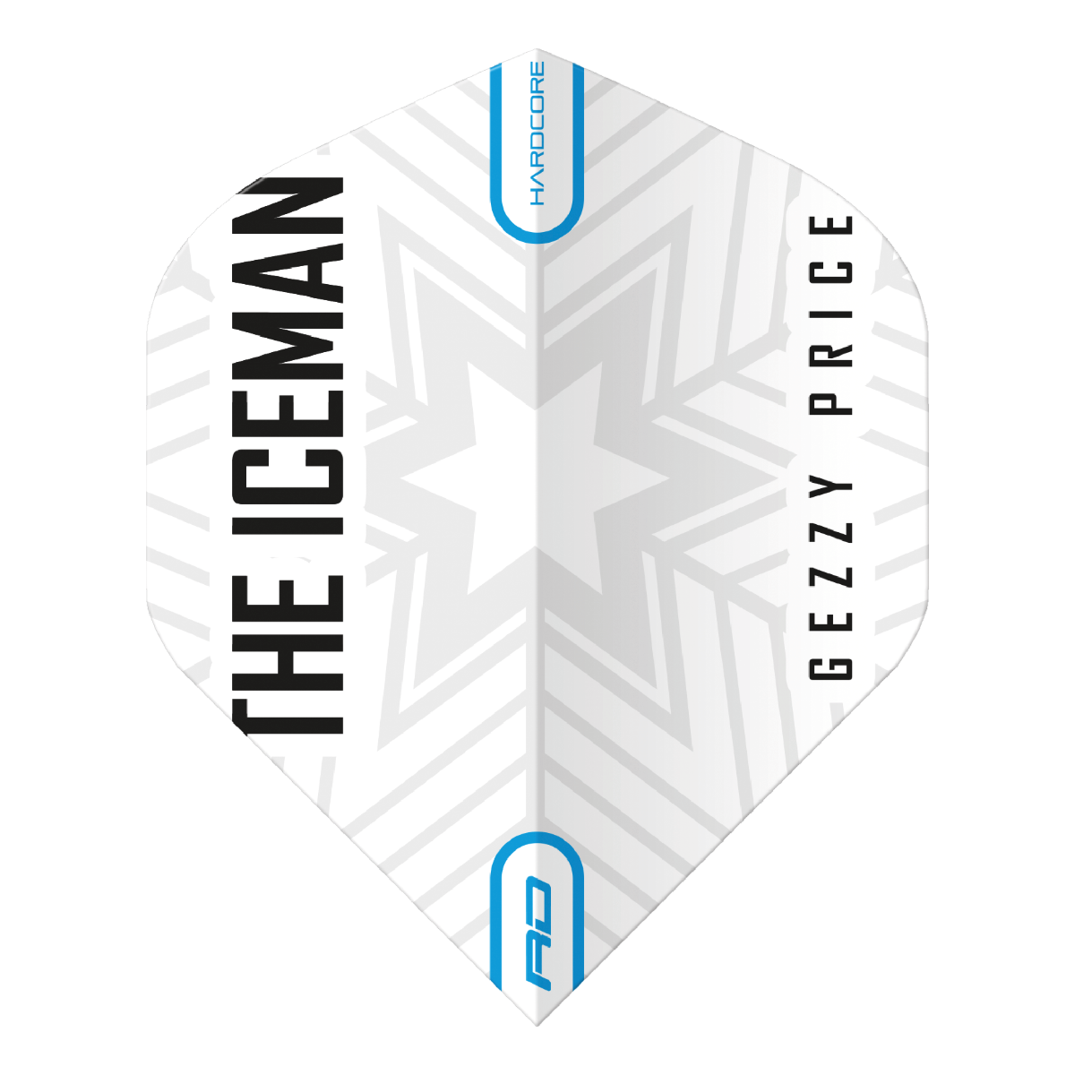 Gerwyn Price White & Grey Snowflake Logo Hardcore Standard