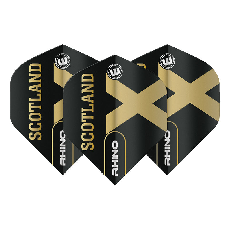 Black & Gold Scotland Rhino Standard