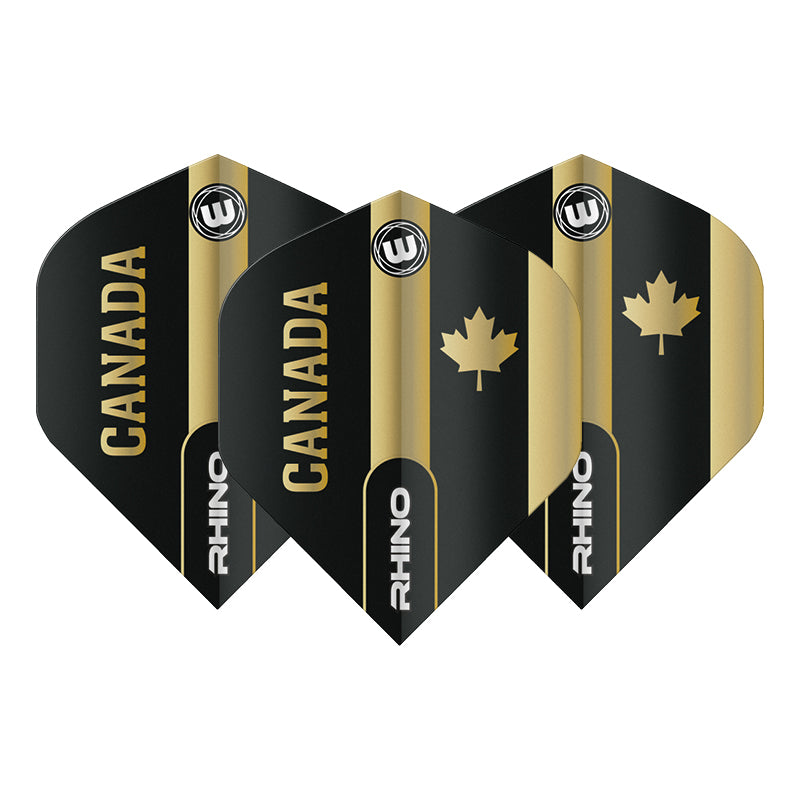 Black & Gold Canada Rhino Standard