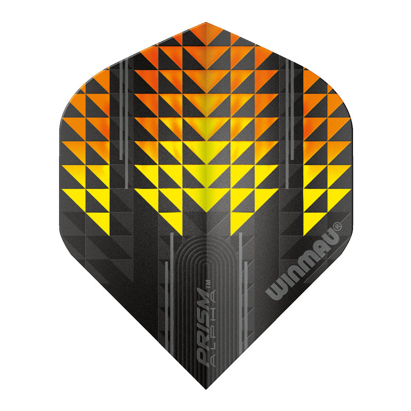 Winmau Prism Alpha Black & Orange Dart Flights
