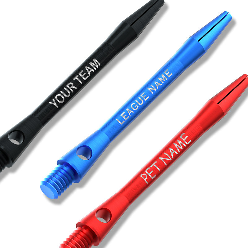 Personalised Anodised Shafts Short Short Shafts Available Online
