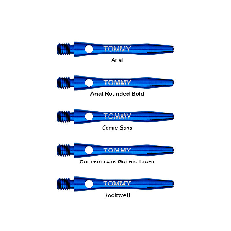 Personalised Shafts - Anodised Aluminium Short