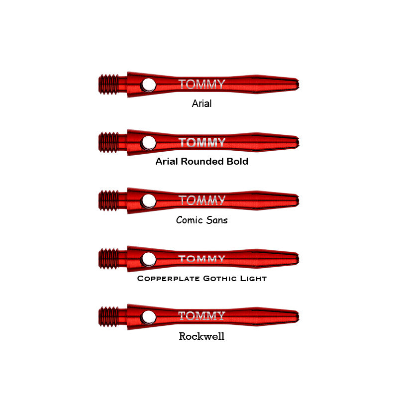 Personalised Shafts - Anodised Aluminium Short