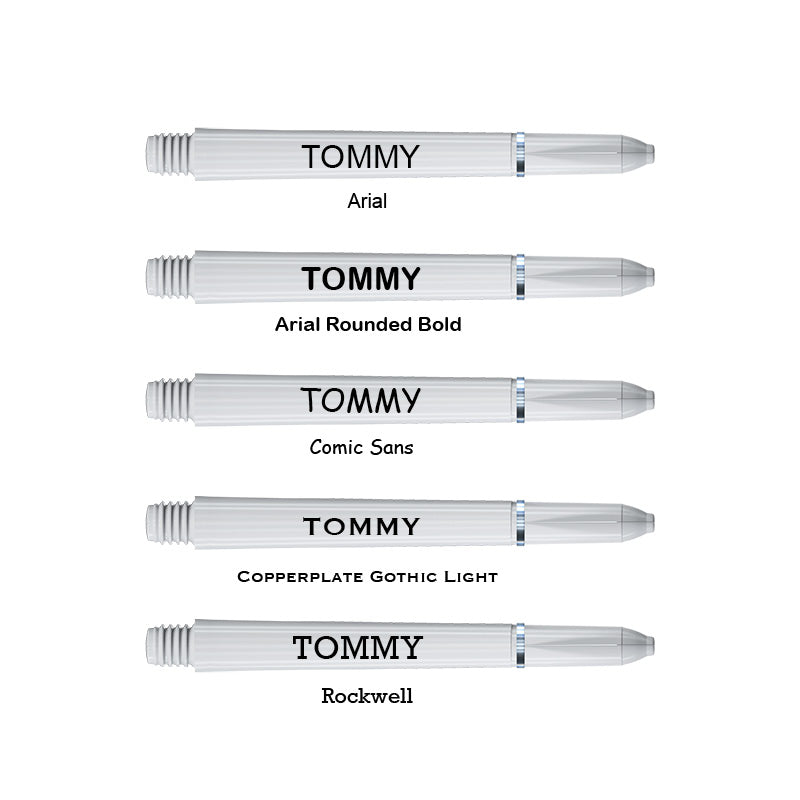 Personalised Shafts - Nylon Medium