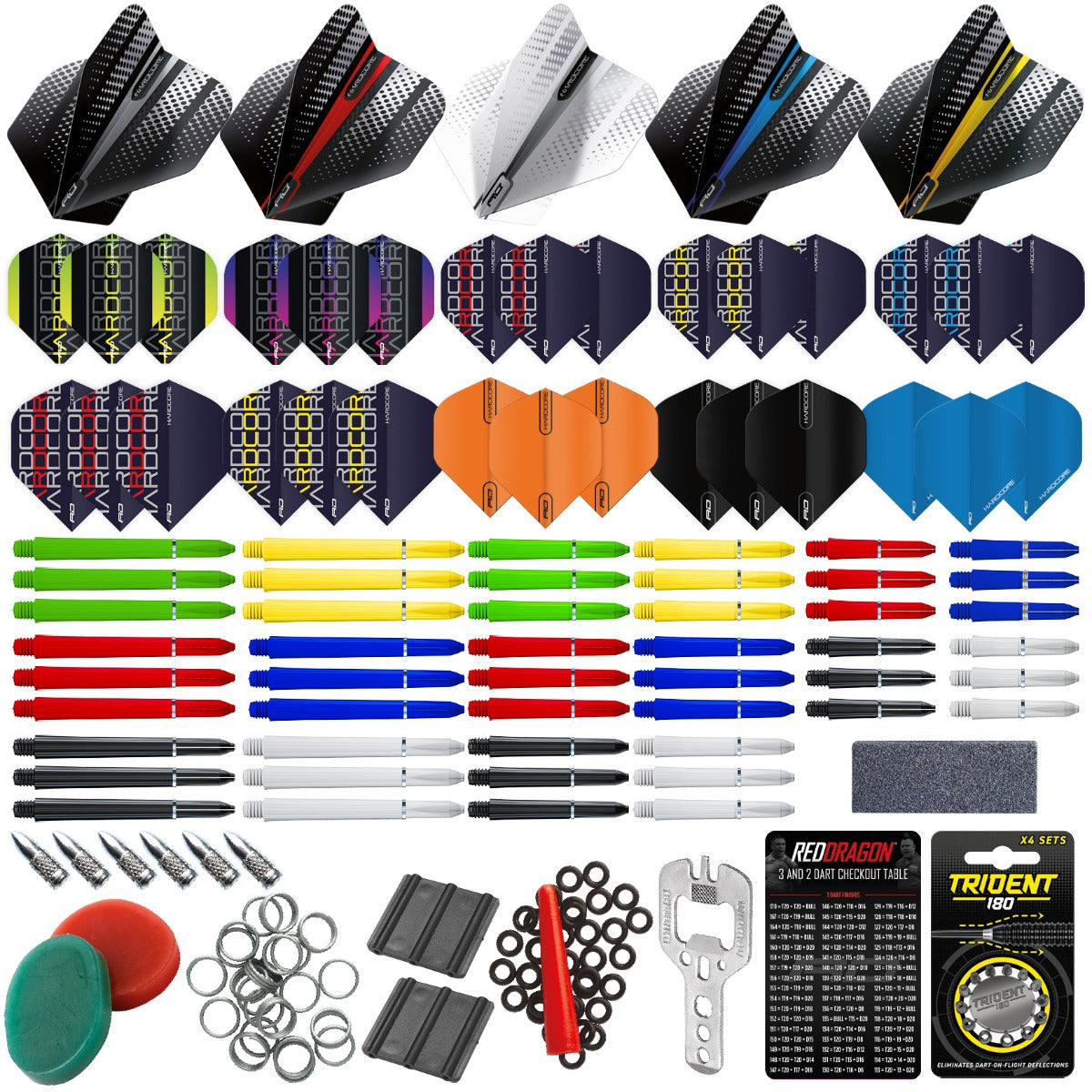 Red Dragon Darts 200 Piece Darts Custom Fit Pack