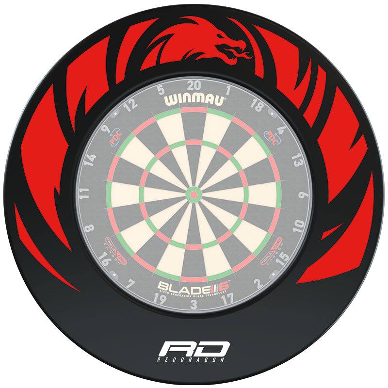 Red Dragon Dragon Design Dartboard Surround