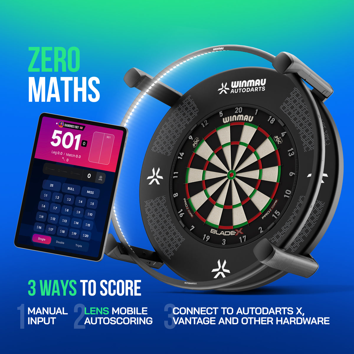 Autodarts Device Stand + 12 Month PLUS Subscription Bundle